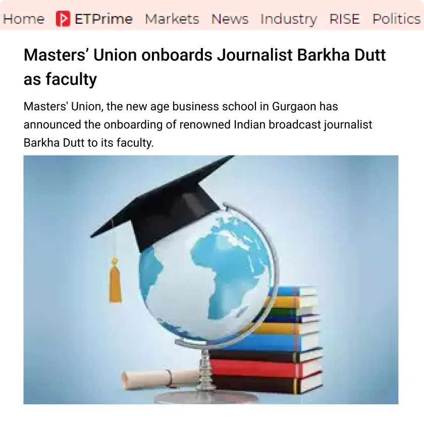 MU Journalist Barkha Dutt